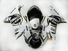 Kit de carenados personalizados para motocicleta Kawasaki Ninja ZX6R, kit de carrocería en color blanco y negro, 2005, 2006, ZX-6R, 636, 05, 06, ABS 2024 - compra barato