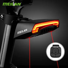 Meilan X5 Bicycle Rear Light Bike Remote Wireless Light Turn Signal LED Beam USB Chargeable Cycling Tail Light 2024 - buy cheap