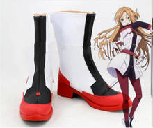 Sword Art Online The Movie: Ordinal Scale SAO Asuna Косплей yuuki Boots Shoes Ordinal Scale Asuna Boots C276 2024 - купить недорого