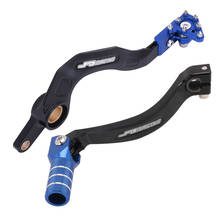 Motocicleta cnc de alumínio shifter shift pedal alavanca do freio pé traseiro alavanca para yamaha yz250f yzf250 2010 2011 2012 2013 2024 - compre barato