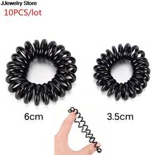 10PCS/lot Rubber Band Headwear Rope Spiral Shape Elastic Hair Bands Girls Hair Accessories  Hair Ties Gum Telephone Wire 2024 - buy cheap