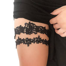 2pcs Set Wedding Garters Lace Embroidery Floral Sexy Garters For Women Bride Thigh Ring Bridal Leg Garter 2024 - buy cheap