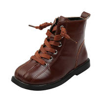 Botas de nieve de cuero para niños y niñas, zapatos de otoño, 1, 2, 3, 4, 5, 6 años, 2020 2024 - compra barato