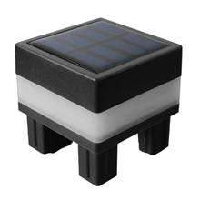 Lâmpada de led quadrada movida a energia solar, à prova d'água, para áreas externas, para cerca, rua, quintal, jardim, lightting 2024 - compre barato