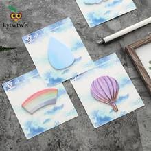 1 Piece Lytwtw's New Kawaii Memo Stickers Notes Message Pad Cute Rainbow Cloud  Diy Office School Supplies Stationery 2024 - buy cheap