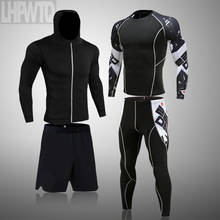 Brand Men Sportswear Compression Sport Suits Quick Dry Running Sets Clothes Sports Joggers Training Gym Fitness Tracksuits 2024 - buy cheap