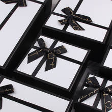 AVEBIEN Black white gift box perfume cosmetics wallet gift packaging box Wedding birthday party gift bag коробка cajas de carton 2024 - buy cheap