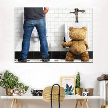 Bathroom Wall Art Canvas Painting WC Posters And Prints Nordic Poster Funny Wall Pictures For Living Room Print Picture Unframed 2024 - buy cheap