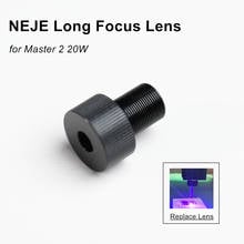 Neje lente ótica de foco longo para máquina de corte, acessórios de substituição para gravador a laser master 2 20w 2024 - compre barato