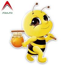 Aliauto Personality Lovely Car Sticker Bees with Honey Waterproof Sunscreen Anti-UV Decal PVC,15cm*19cm 2024 - buy cheap