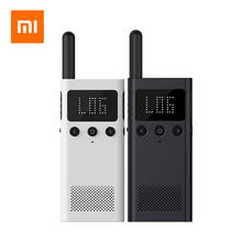 Xiaomi-walkie talkie inteligente mijia 1s com rádio fm, alto-falante, controle por app, localização, compartilhamento rápido, comunicação ao ar livre, 2020 2024 - compre barato