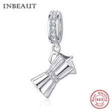 INBEAUT 100% Real 925 Sterling Silver Cute coffee fit Brand  Bracelet Utensils Kettle Charms Watering Can Beads for DIY Jewelry 2024 - buy cheap