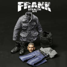 In Stock 1/6 Scale Male Fgure Accessory OS01 Frank Head & Clothes Suit Set Model for 12'' Action Figure Body 2024 - buy cheap