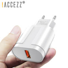 !ACCEZZ EU Plug USB Quick Charger For iPhone 11 Pro XS X QC3.0 Fast Charging For Samsung Huawei Xiaomi Travel Wall Power Adapter 2024 - buy cheap