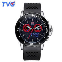 TVG-relojes deportivos con correa de silicona para hombre, pulsera de cuarzo, analógica, Digital, masculino 2024 - compra barato