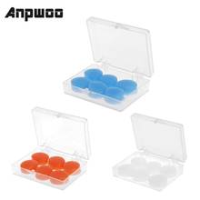 ANPWOO 6PCS Earplugs Protective Ear Plugs Silicone Soft Waterproof Anti-noise Earbud Protector Swimming Showering Water Sports 2024 - buy cheap