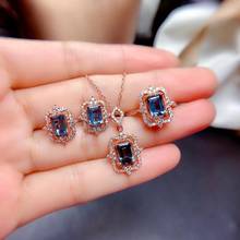 Best Gift Natural and Real Topaz Set Natural Real Topaz 925 sterling silver 1pc Topaz pendant,1pc Topaz ring,2pcs Topaz Earring 2024 - buy cheap