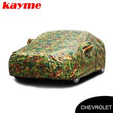 Kayme waterproof camouflage car covers outdoor sun protection cover for chevrolet cruze aveo lacetti camaro captiva epica spark 2024 - buy cheap