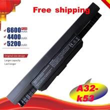 HSW 6Cell 11.1V/10.8V Laptop Battery for Asus K53S A32-K53 A41-K53 K53 K53SD Free shipping 2024 - buy cheap