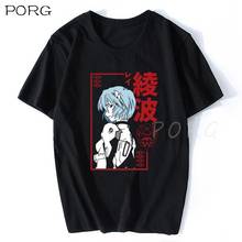 Футболка мужская с графическим принтом, летняя рубашка с рисунком аниме, в стиле Харадзюку, готика, Ayanami Ray Ikari Shinji Asuka Langley Soryu 2024 - купить недорого