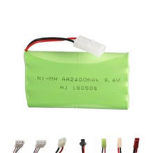 2400mah 9.6v Rechargeable Battery For Rc toy Car Tanks Trains Robot Boat Gun Ni-MH AA 700mah 9.6v Battery 1Pcs for rc boats 2024 - buy cheap