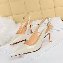 Women Pumps Fashion Ladies High Heels Shoes Sandals Soft Leather Heels Shoes Woman Pointed Toe Non-slip Brand Shoes 2024 - buy cheap