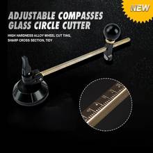 Adjustable Compasses Glass Circle Cutter Multi Adjustable Glass Cutter tools Compasses Circular Cutting Cutter with Suction Cup 2024 - buy cheap