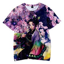 2019 kids Demon Slayer 3D t-shirt boys girls short sleeve tshirt Kimetsu no Yaiba Casual Summer Children clothes Harajuku tops 2024 - buy cheap