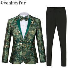 Gwenhwyfar nuevo estilo padrino elegante pico solapa novio esmoquin ejército verde hombres trajes boda mejor hombre Blazer (chaqueta + pantalones + corbata) 2024 - compra barato