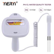 Yieryi-testador de nível de água 2 em 1, utensílio de medição de nível de cloro, medidor analítico de ph, digital, piscina, spa 2024 - compre barato