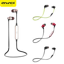 Awei A990BL Bluetooth, Беспроводные спортивные стерео наушники, наушники в ухо, гарнитура, беспроводные наушники, вкладыши 2024 - купить недорого