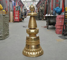 Estátua do pagode em bronze 802 +++++ 35 '', da china, fixação do tibete do kadempa seca torre pagode 2024 - compre barato