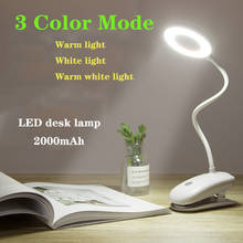 Dimmable LED Desk Lamp Foldable USB Clip-on Reading Light 3 Modes Study Light Children Bedside Bedroom Eye Protection TableLight 2024 - buy cheap