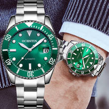 Ochstin relógio masculino automático do exército militar esporte mecânico masculino marca de luxo verde dial homem aço relógio pulso presente 6126 2024 - compre barato