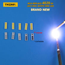 TKDMR-Cuentas LED 4014 4020 SMD, color blanco frío, 1W, 6V, 150mA, para retroiluminación de TV/LCD, 30 unids/lote, Envío Gratis 2024 - compra barato