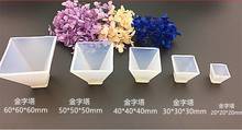 Pyramid silicone mold crystal epoxy resin DIY handmade jewelry triangle body art dried flower decoration jewelry storage 2024 - buy cheap