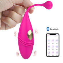 Massageador bluetooth, controle por aplicativo, ponto g, estimulação de clitóris, exercício vaginal, brinquedos sexuais para mulheres, produtos adultos 2024 - compre barato