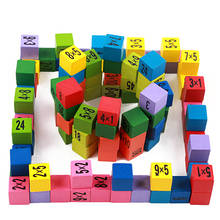 Mesa de multiplicación Montessori de madera para bebé, ayuda para la enseñanza de matemáticas y aritmética, juguetes educativos para niños, juegos para niños 2024 - compra barato
