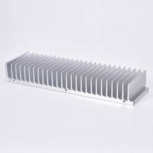 Anodizing Aluminum Silver Power Amplifier Heat Dissipation 263x40x80mm DIY Amplifier Heatsink Radiator 2024 - buy cheap