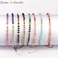 10PCS, Boho Bracelet Unique Small Natural Stone Simple Bracelet Bead Strand Bracelet Jewelry Gift 2024 - buy cheap