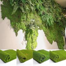 Césped Artificial plegable de 1x1m, césped de simulación de musgo, plantas verdes para pared, tablero de césped Artificial DIY, decoración de paisaje de jardín 2024 - compra barato