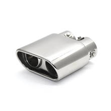 1 pcs Double inner exhaust tip stainless steel exhaust pipe muffler tips fit for universal car turbo muffler tip 2024 - купить недорого