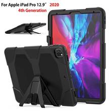 Funda de silicona a prueba de golpes para tableta, carcasa resistente con soporte para colgar, para iPad Pro 12,9, 2020, 4ta generación 2024 - compra barato