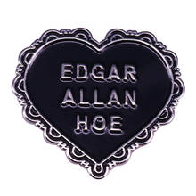 Heart-shaped Enamel Pin Black Badge 2024 - buy cheap