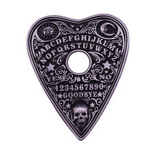 Pino esmaltado de placa ouija preto se desejar se comunicar com os mortos? Colete! 2024 - compre barato