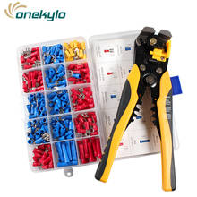 HS-D1 Multifunctional automatic  4 in 1 wire stripping pliers AWG24-10(0.2-6.0mm2) Crimping pliers with 270pcs terminal 2024 - buy cheap