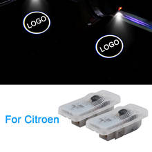 Luz led para porta de carro, logotipo de cortesia, luz led fantasma de cortesia para citroen c4l c2 c8 c5 c4 c3 2024 - compre barato