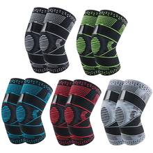 1Pcs Sport Basketball Running Knee Support Protect Weaving Knee Sleeves Spring Silicon Padded Protection Compression Knee Pads 9 2024 - buy cheap