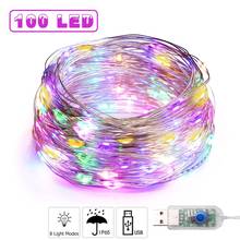 1M-10M Multicolor Festoon LED Fairy Light USB Powered Garland Christmas Lights Ornaments for Wedding Party Decorative Luminaires 2024 - buy cheap