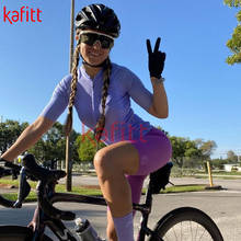 Kafeet Pro Team-Camiseta de triatlón para mujer, traje de ciclismo, leotardo, traje de ciclismo, traje de equipo, traje de manga corta 2024 - compra barato
